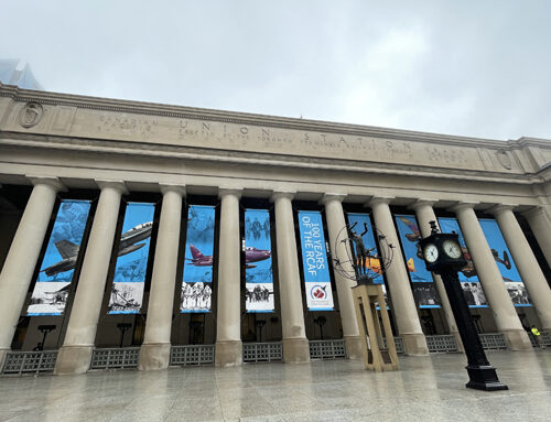 TORONTO UNION STATION BANNERS FOR RCAF CENTENNIAL